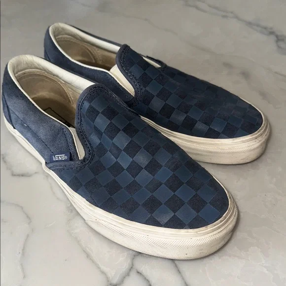 Vans Asher suede checkered slip-ons - Picture 2 of 6